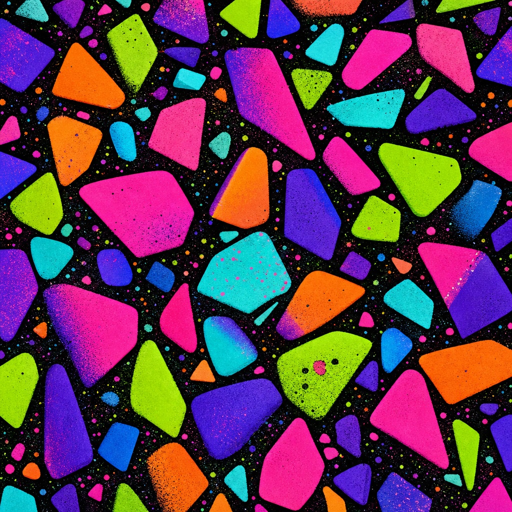 Preview for Blacklight Terrazzo Shard Field Background