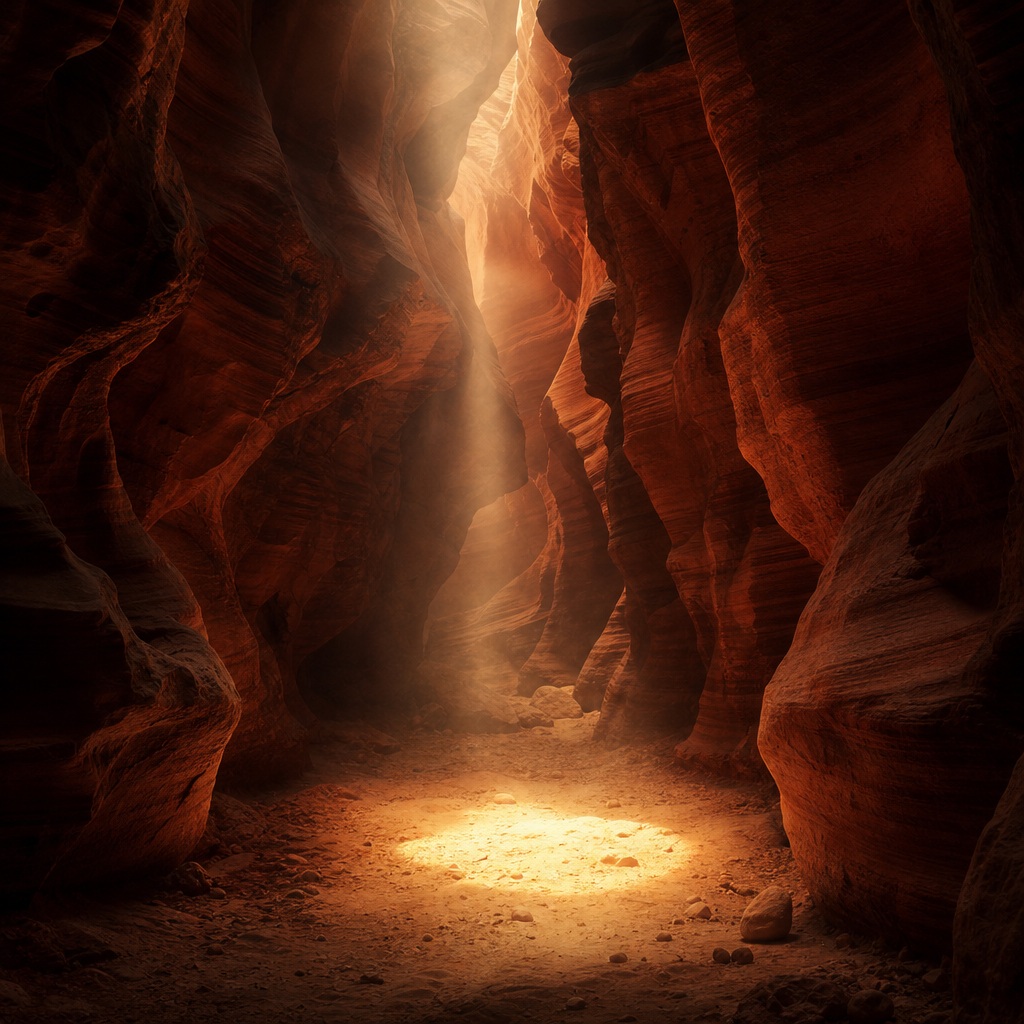 Preview for Canyon Light Shafts Background