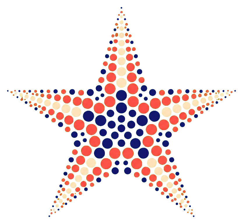 Preview for Halftone Fade Star Sticker