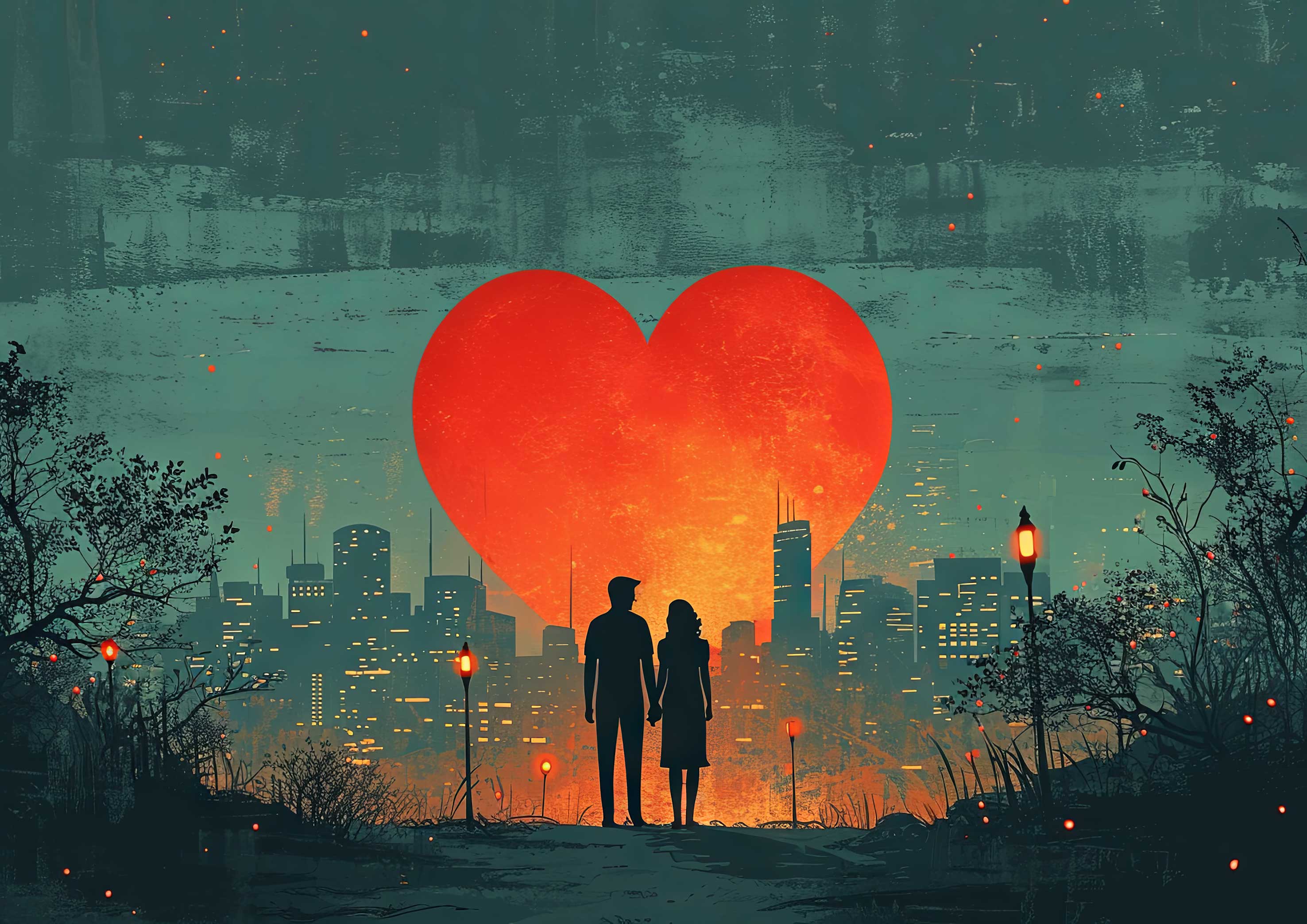 Preview for Love-amidst-city-heart-background-024f0