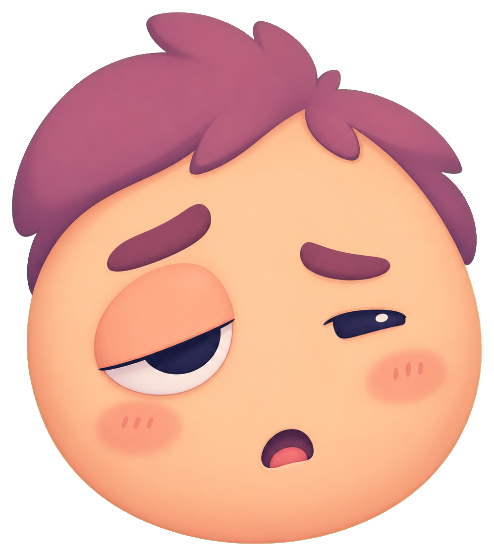 Preview for Sleepy Confused Face Sticker