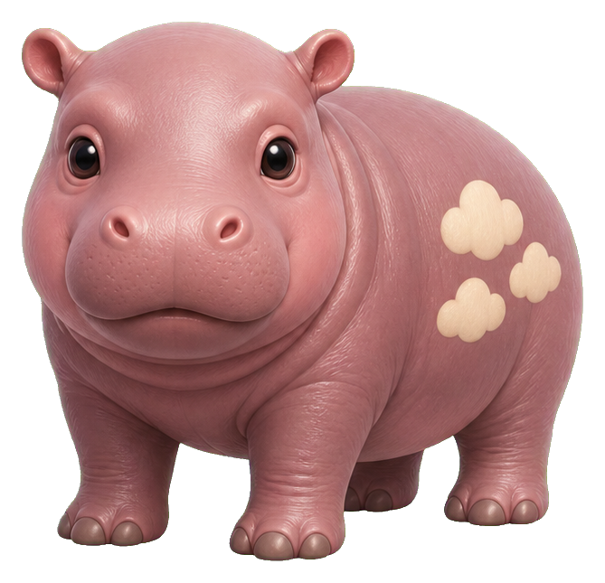 Preview for Cotton Pygmy Hippo Sticker