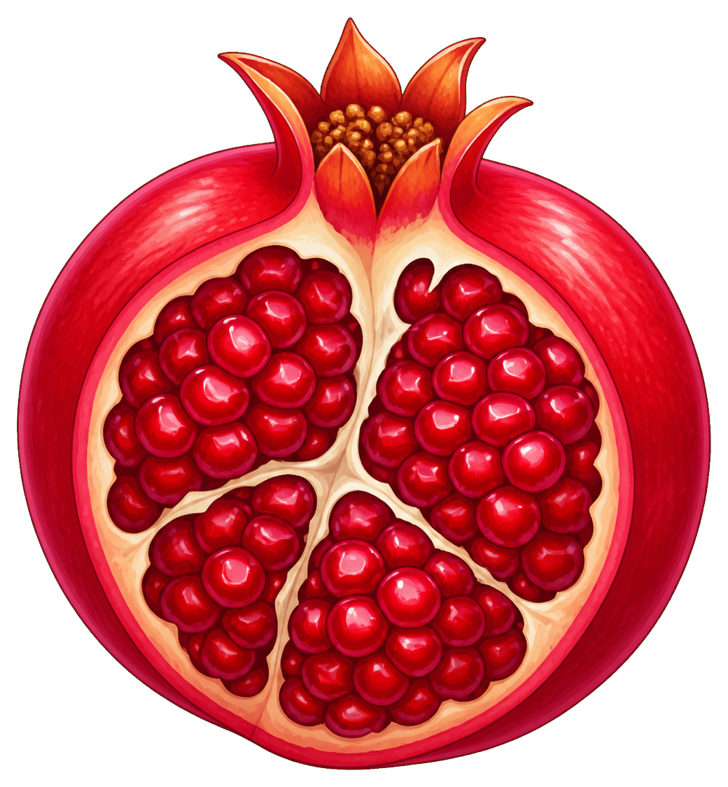 Preview for Pomegranate Sticker For Photo And Design Projects