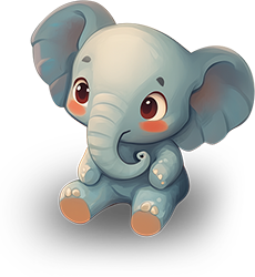 Preview for Cartoon-elephant-illustration-animal-sticker-f81ae