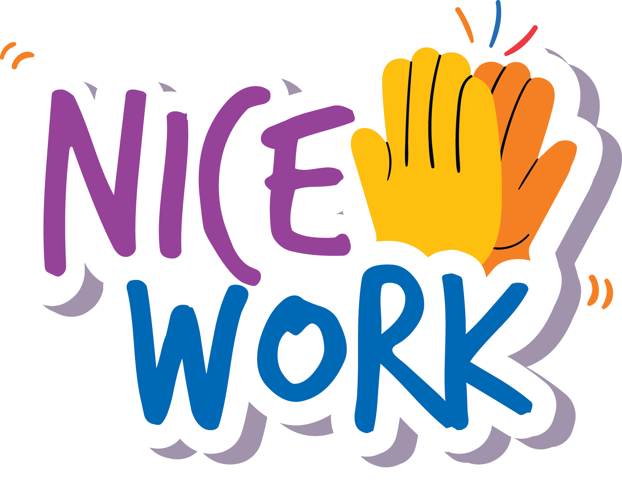 Preview for Nice-work-logo-template-homework-stickers-f6556