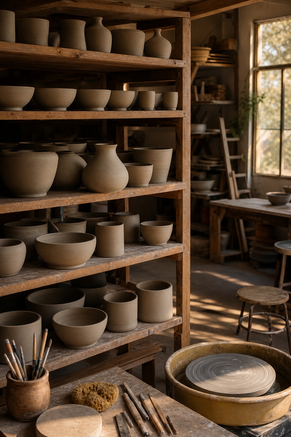 Preview for Ceramic Studio Background Stock Image