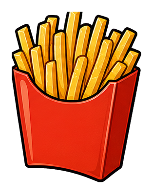 Preview for Blank Fries Carton Sticker