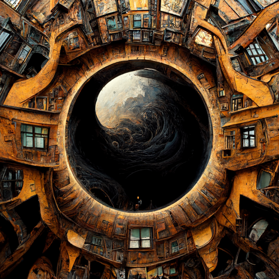 Preview for Surrealistic-architectural-void-design-ai-images-background-438e1