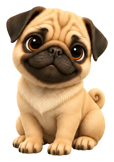 Preview for 3d Puppy Pals Pug Pup