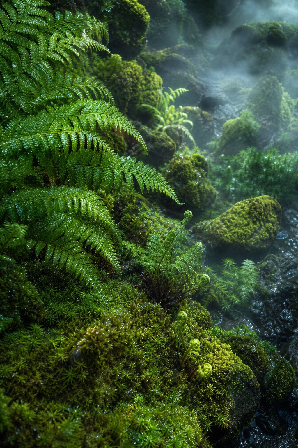 Preview for Moss Fern Texture Background