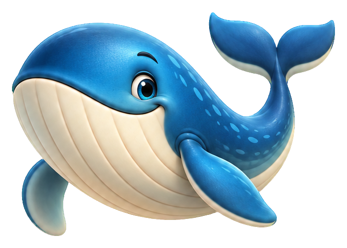 Preview for 3d Ocean Friends Blue Whale