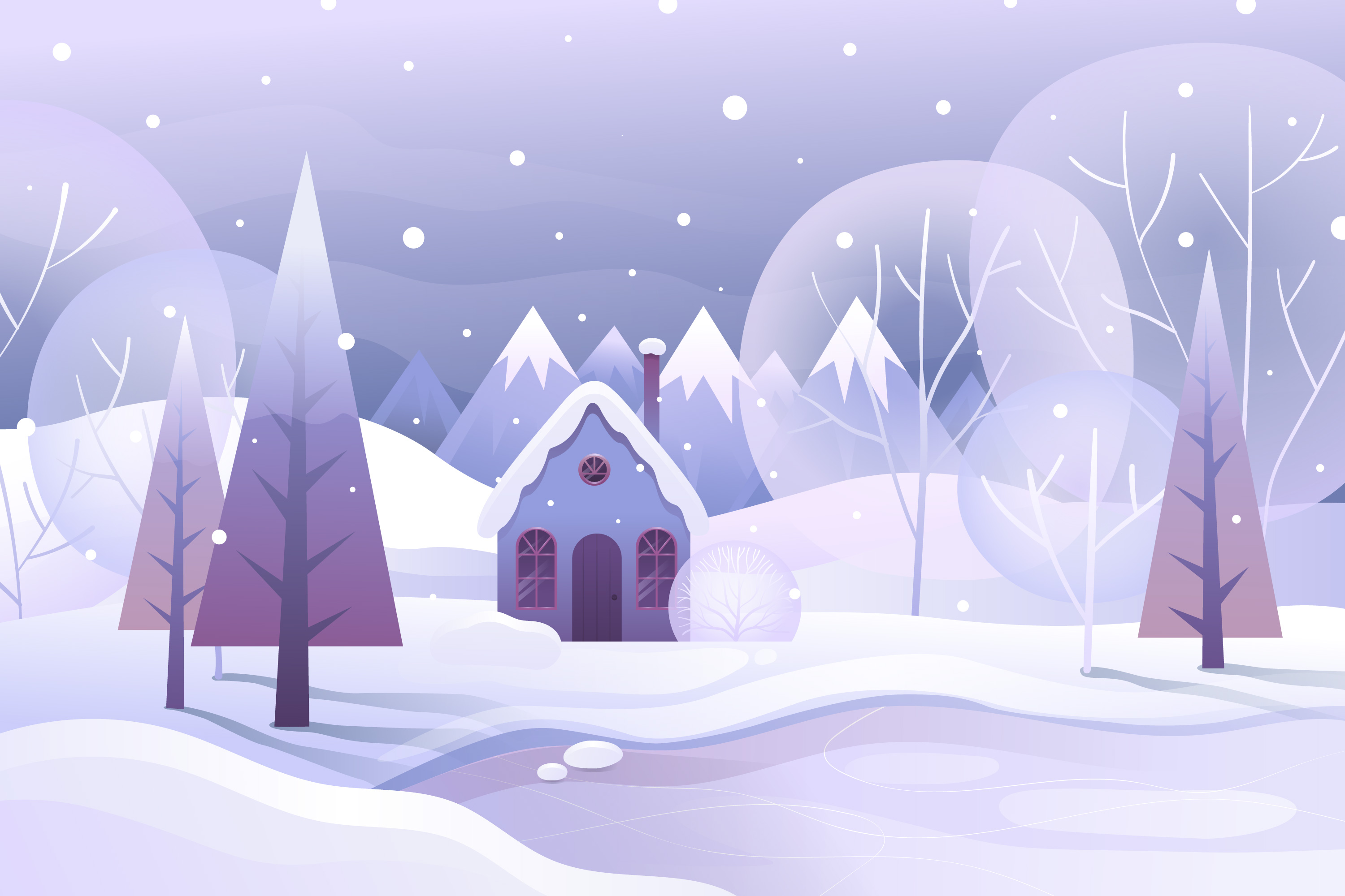 Preview for Winter-wonderland-scene-background-a9726