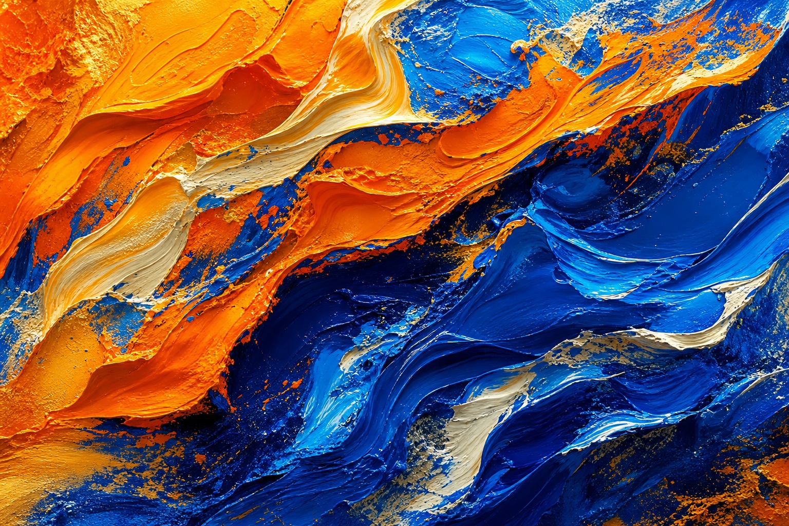 Preview for Orange Cobalt Acrylic Ridges Background