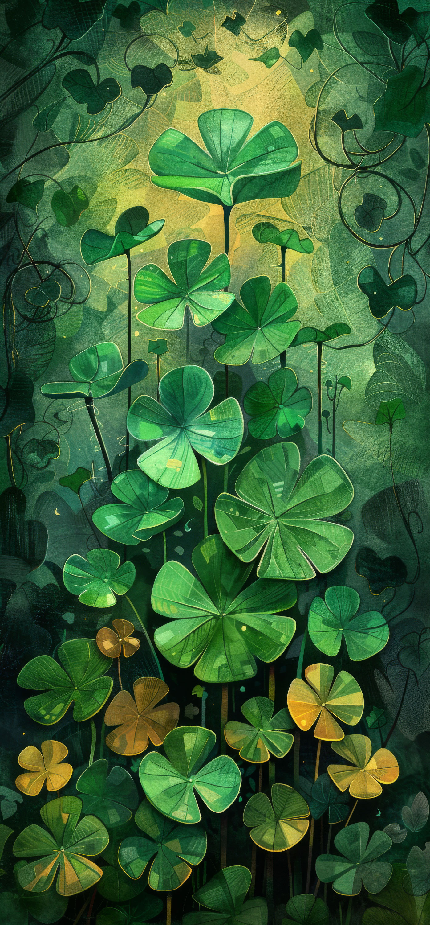 Preview for Clover-field-illustration-st-patricks-background-60636