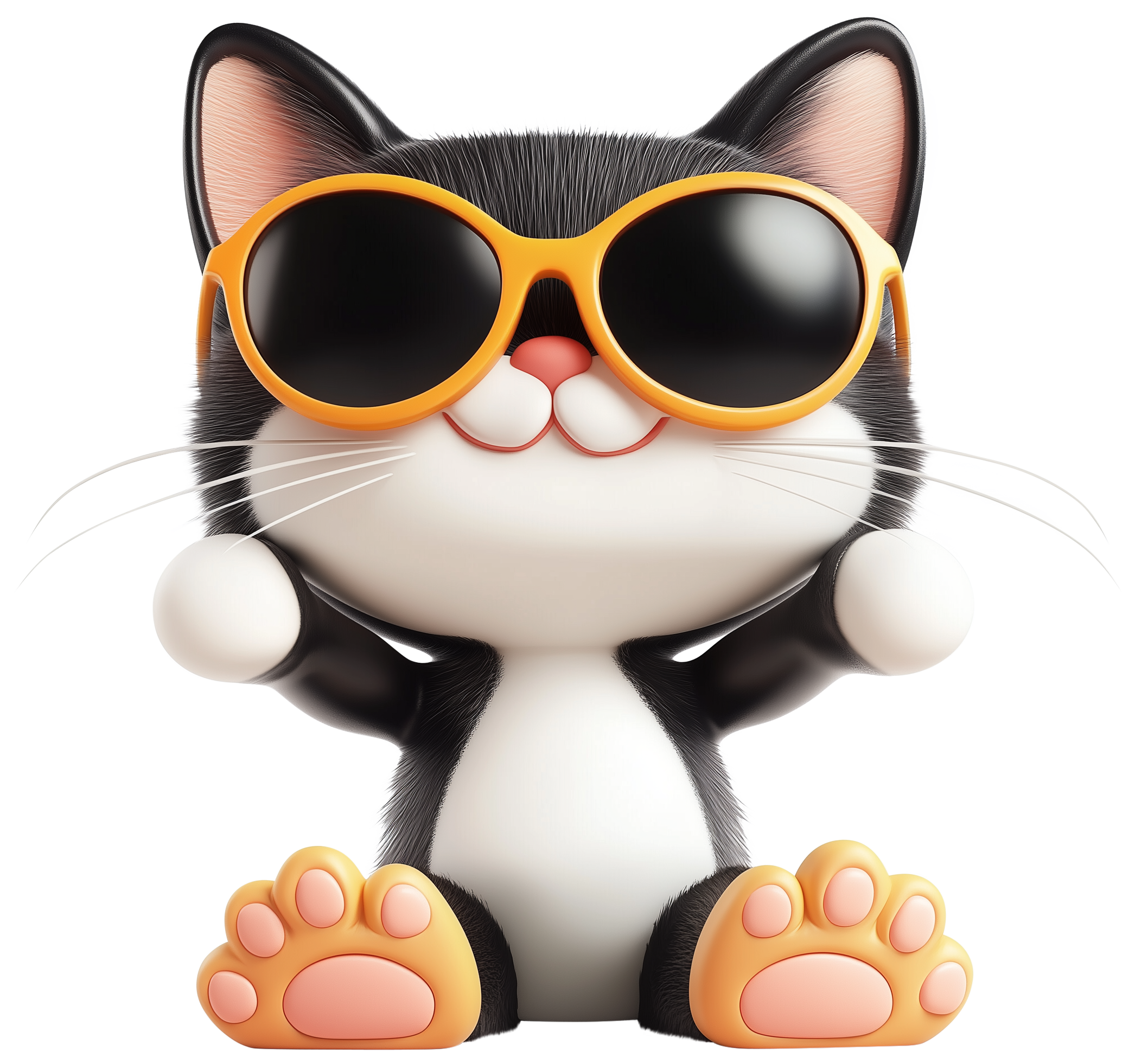 Preview for Cat Emoji Sticker With Sunglasses