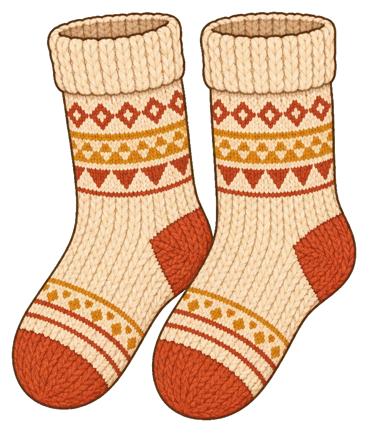 Preview for Chunky Cabin Socks Pair Sticker