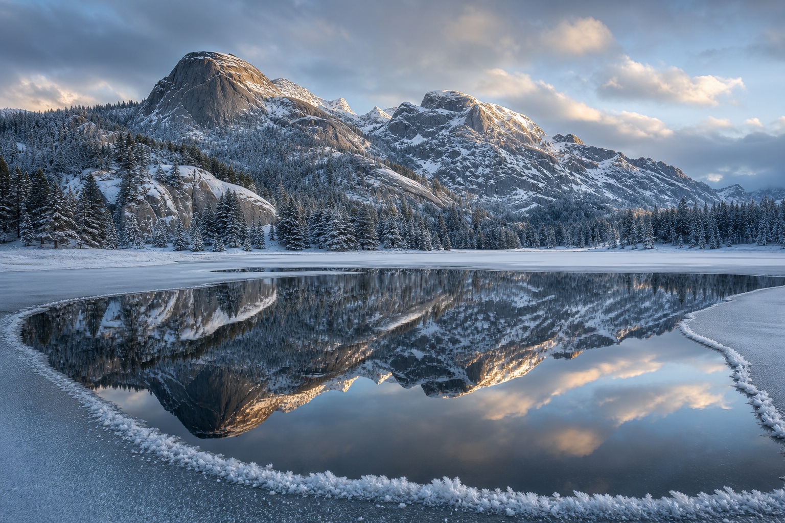 Preview for Mountain Lake Reflection Background