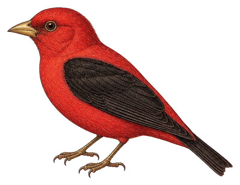 Preview for Vintage Red Bird Sticker