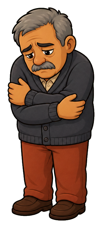 Preview for Lonely Older Man Sticker