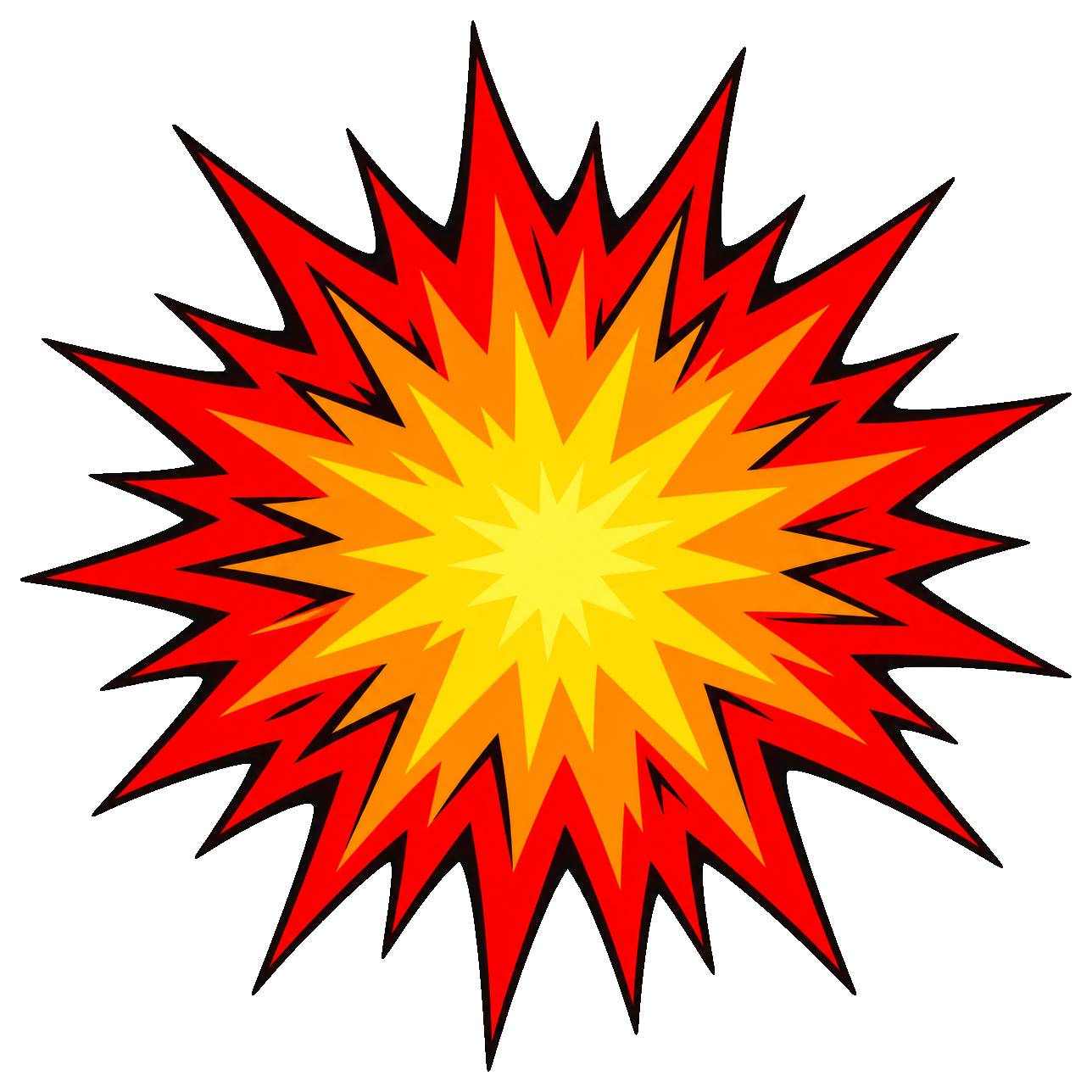 Preview for Comic Burst Sticker Graphic