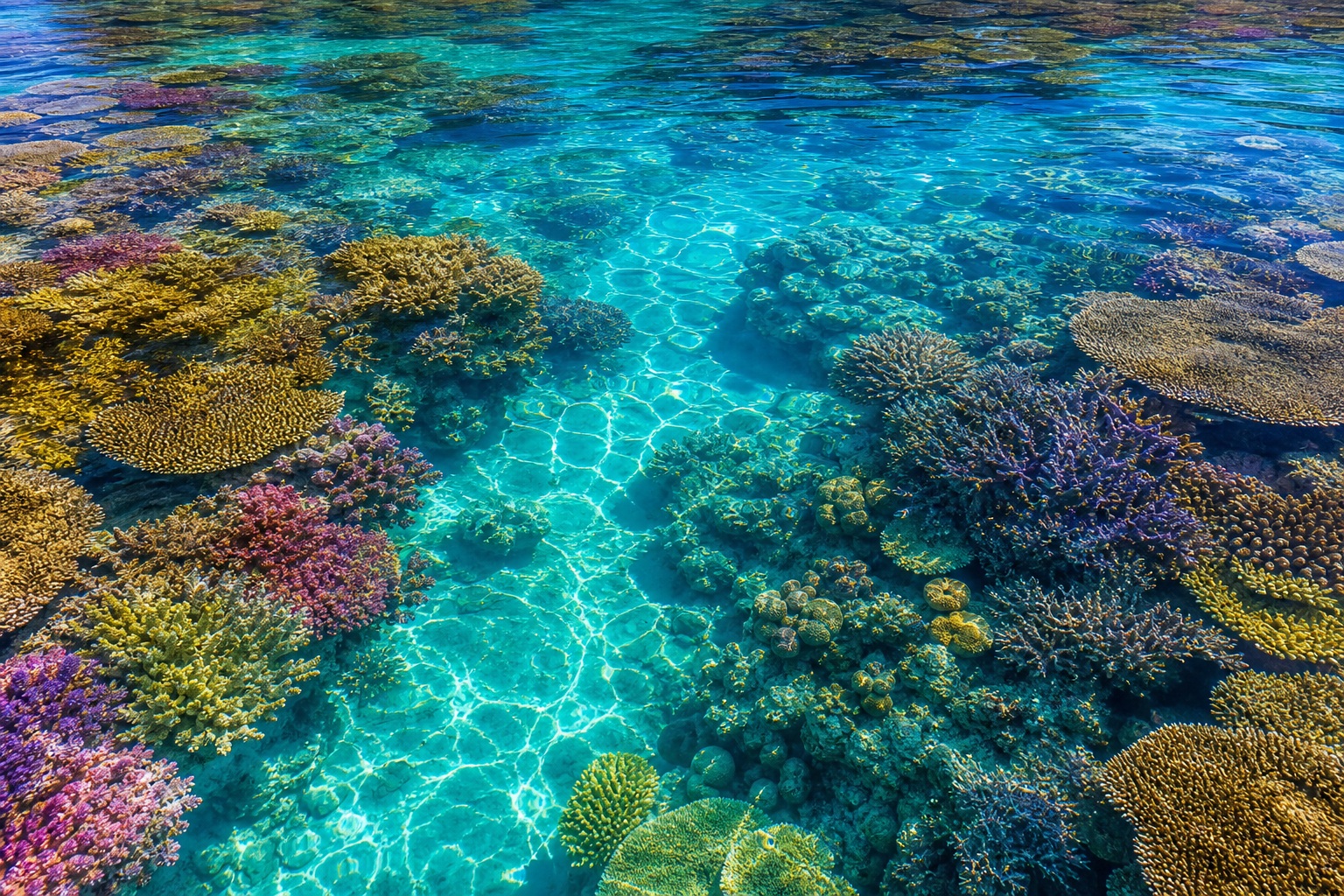 Preview for Tropical Reef Water Background
