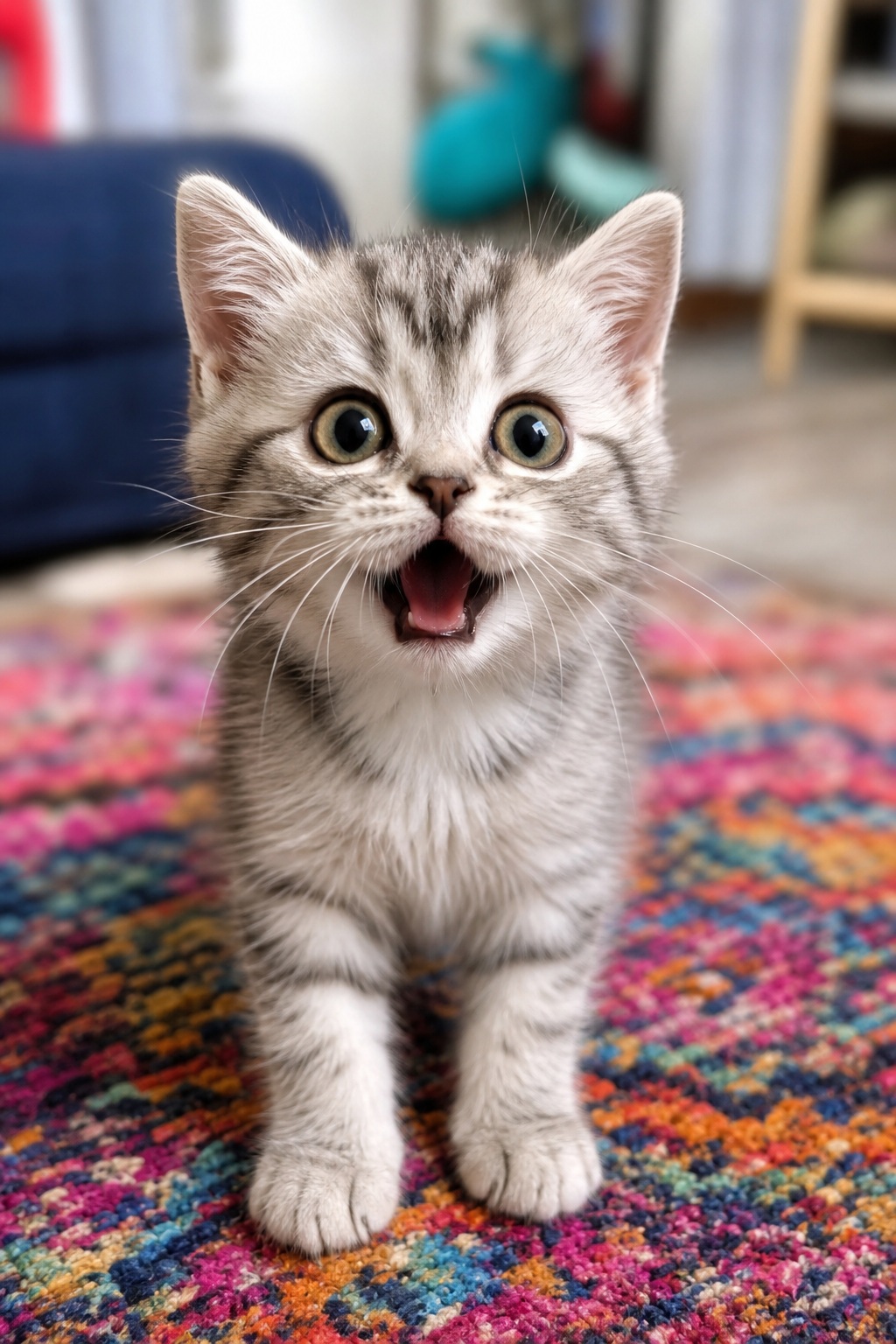 Preview for Surprised Kitten Stock Background