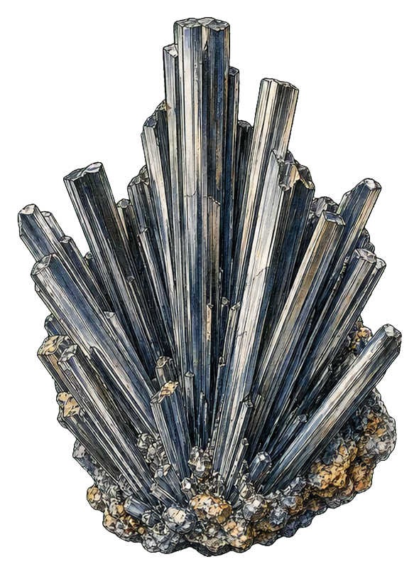 Preview for Stibnite Crystal Spray Sticker