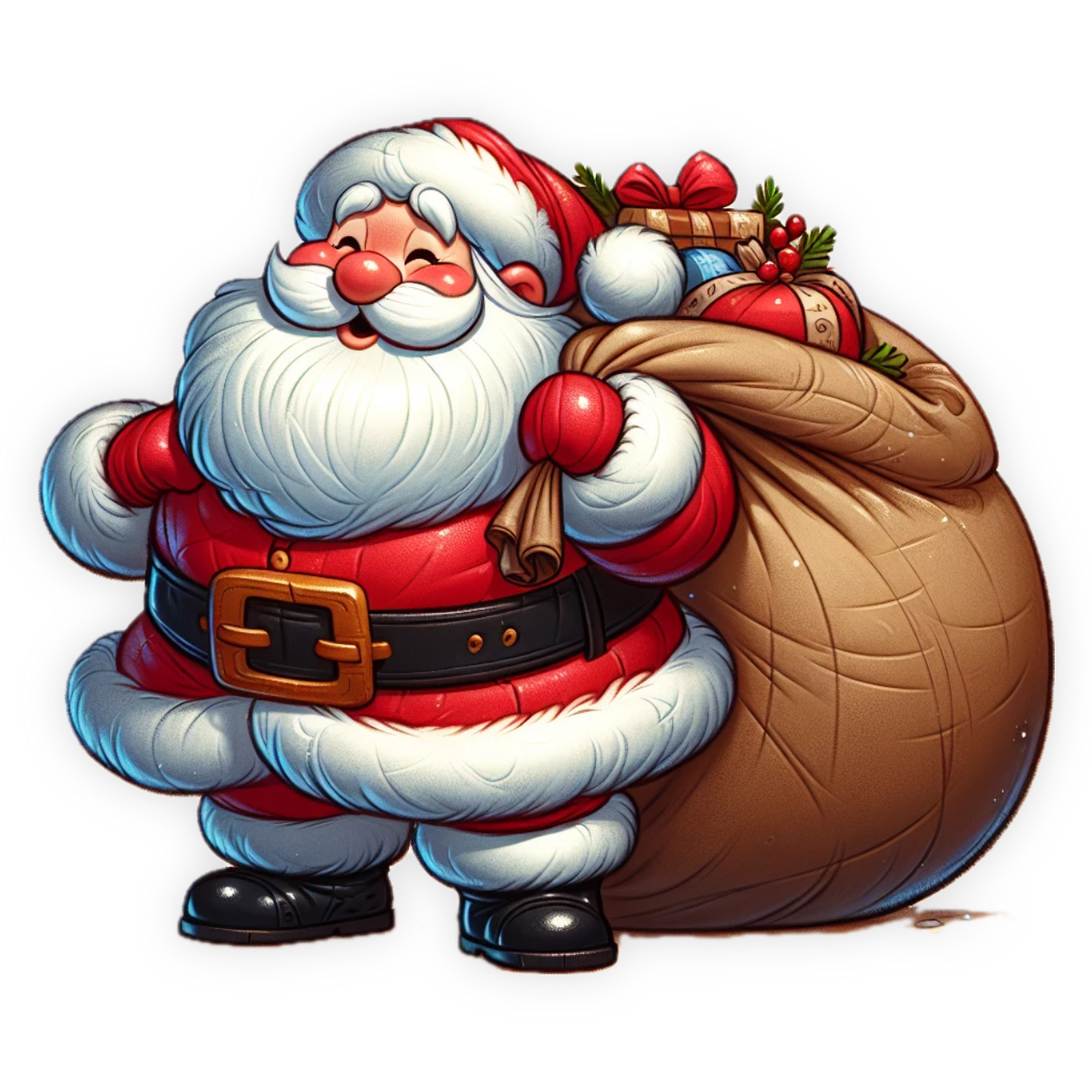 Preview for Santa-claus-gift-sack-christmas-sticker-36f91