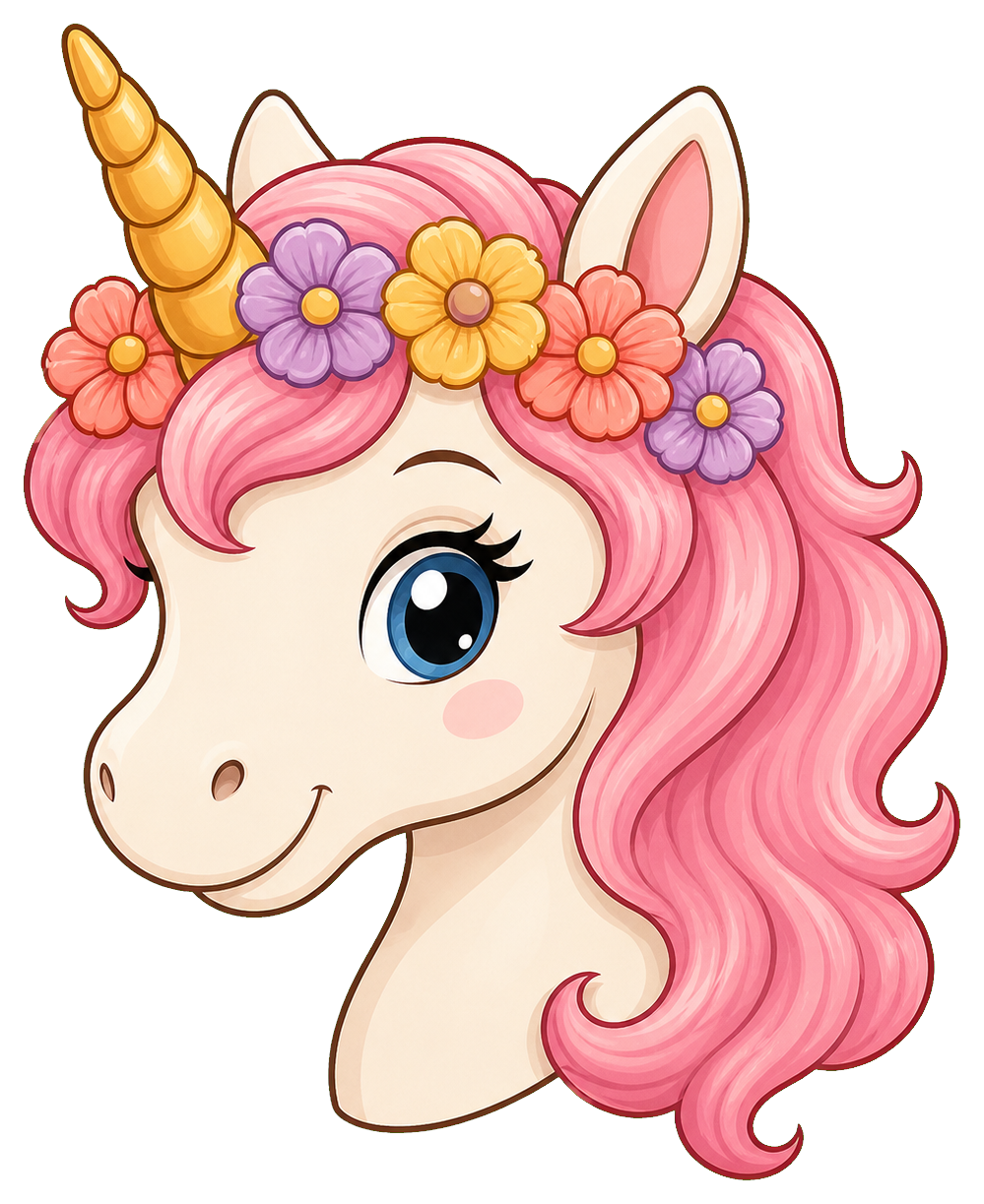 Preview for Flower Crown Unicorn Sticker