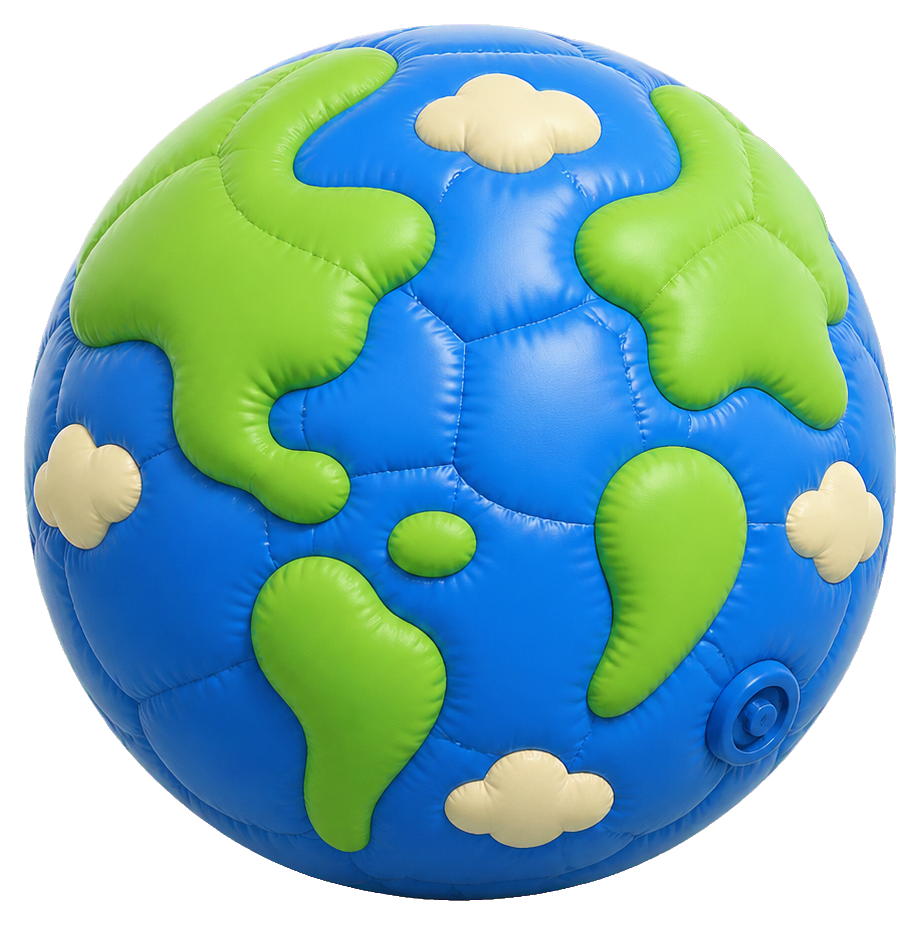 Preview for Inflatable Earth Sticker Graphic