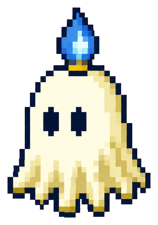 Preview for Ivory Candle Ghost Sprite Sticker