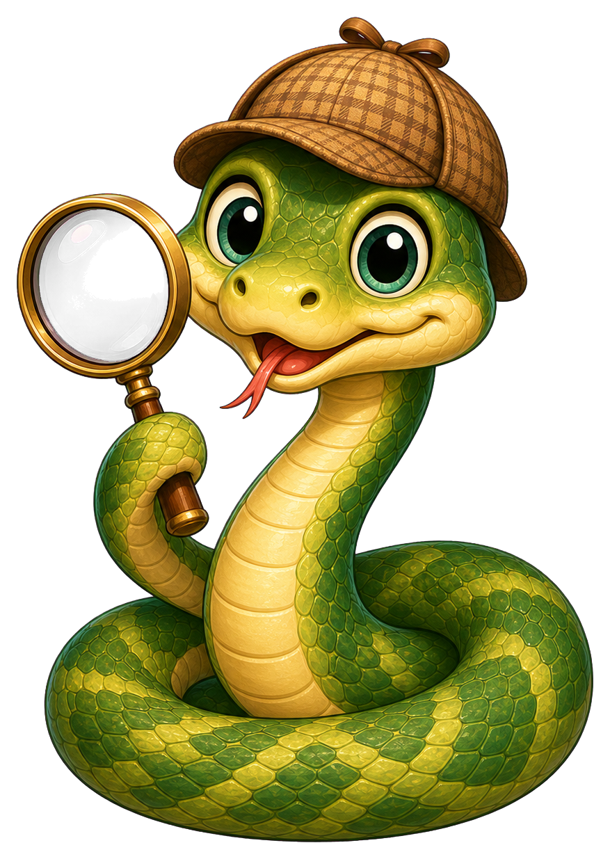 Preview for Detective Snake Sticker Graphic