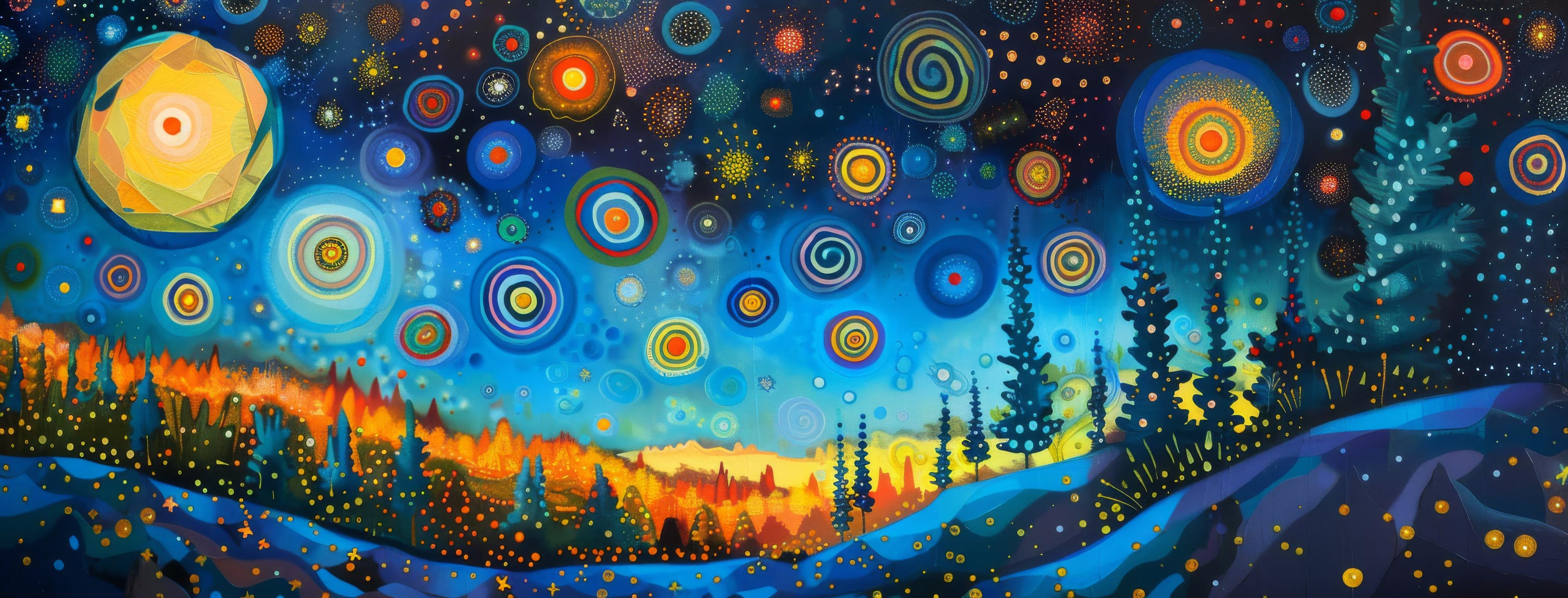 Preview for Vibrant-night-sky-landscape-astrophotography-cover-background-de882