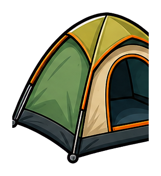 Preview for Dome Tent Sticker For Camping Designs
