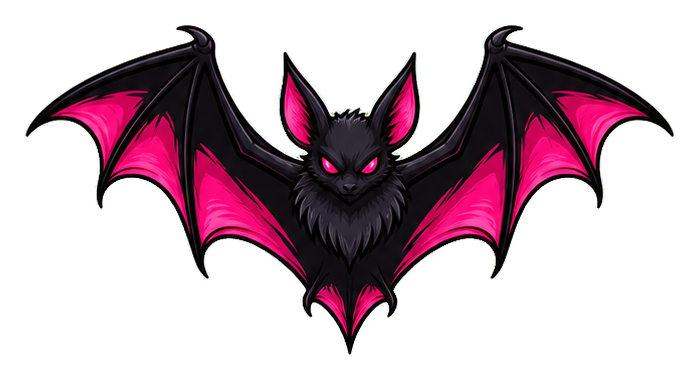 Preview for Pink Bat Sticker Graphic