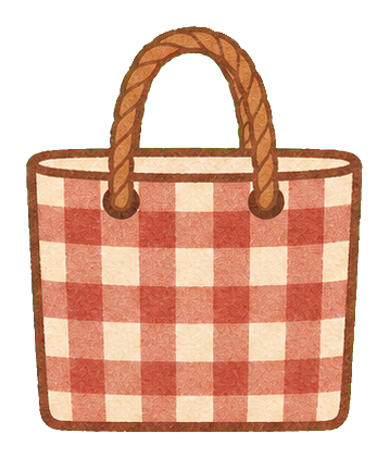 Preview for Cranberry Gingham Beach Tote Sticker