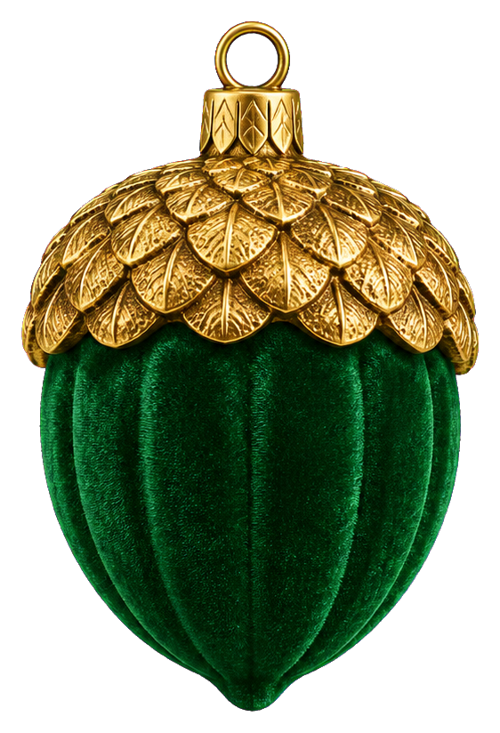 Preview for Velvet Acorn Christmas Ornament