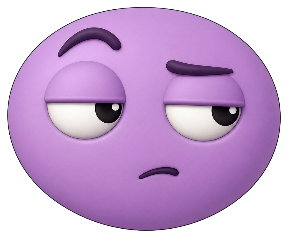 Preview for Side Eye Skeptic Face Sticker