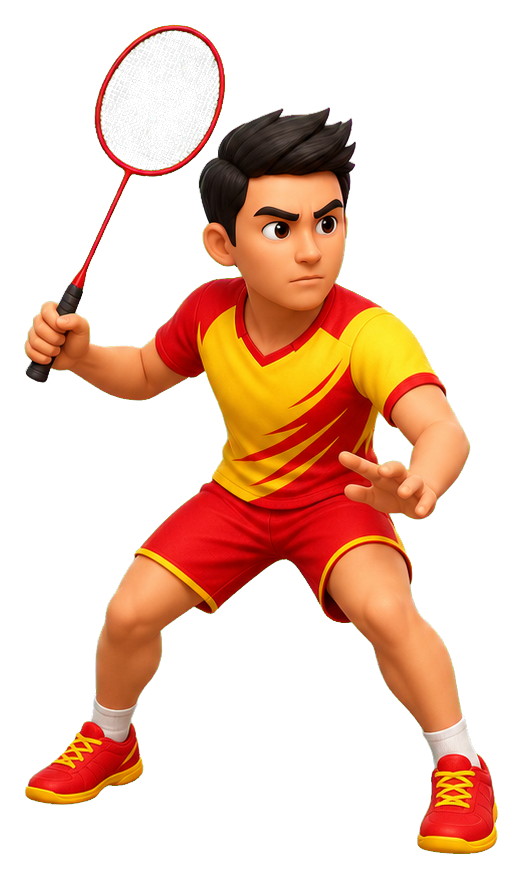 Preview for Badminton Player Ready Sticker