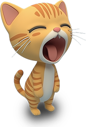 Preview for Laughing-orange-cat-illustration-animal-sticker-ed9e7
