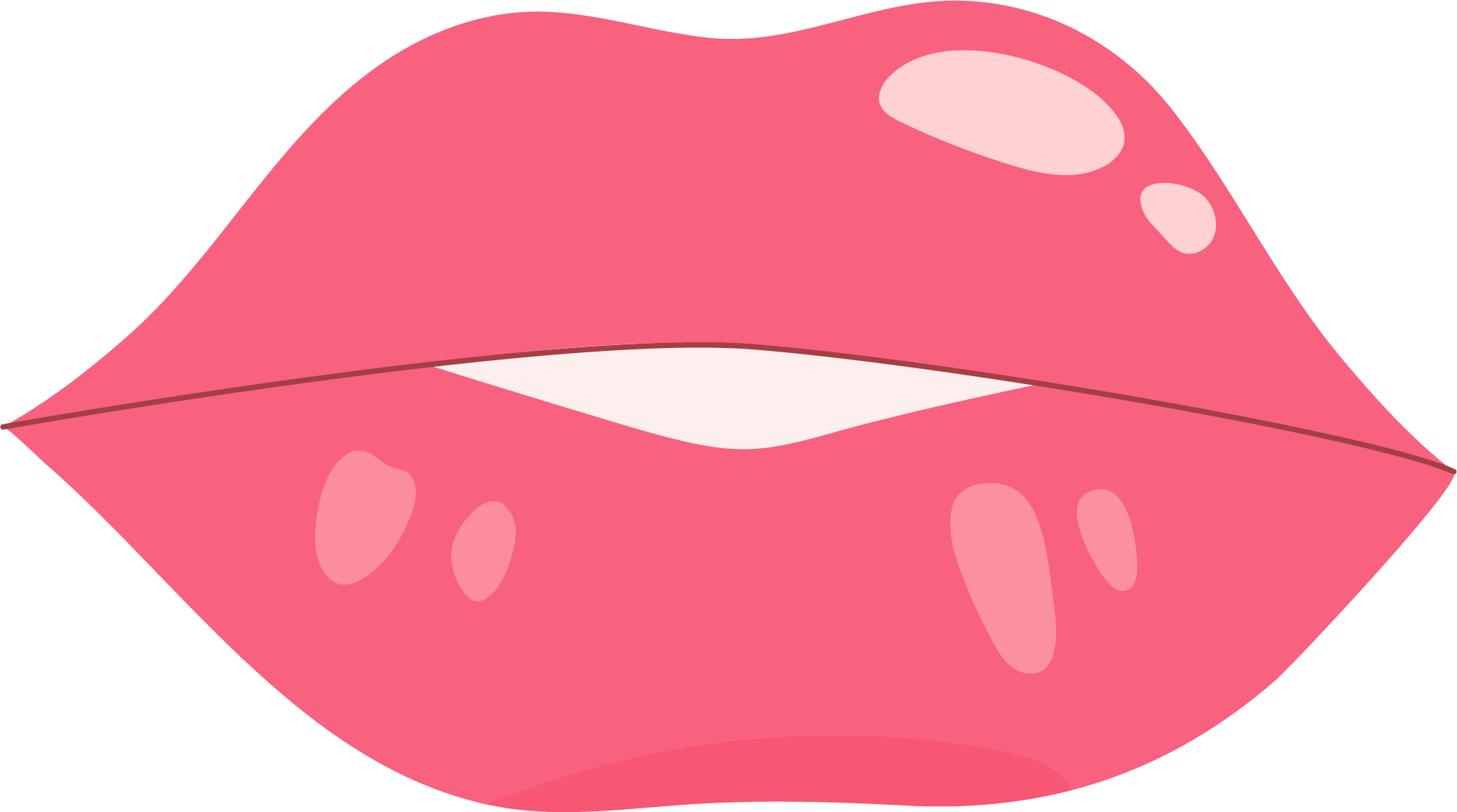 Preview for Pink-lips-illustration-cute-love-sticker-d8f4a