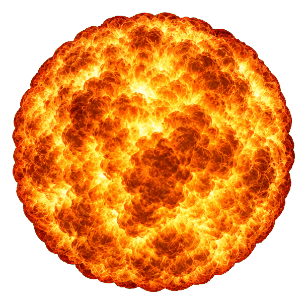 Preview for Realistic Spherical Fireball Sticker