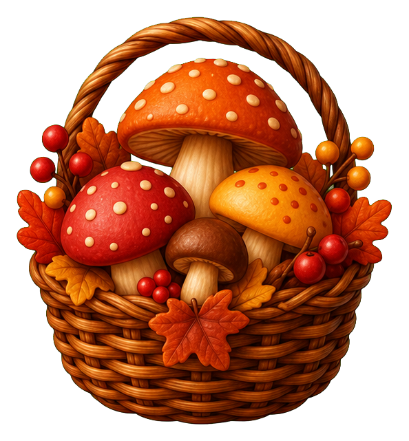 Preview for Mushroom Basket Sticker