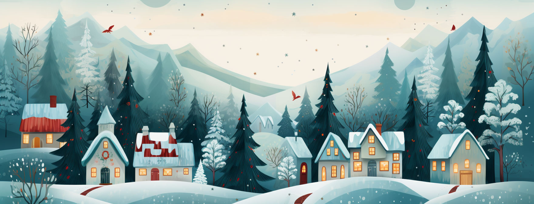 Preview for Winter-landscape-illustration-christmas-cover-background-af2d3