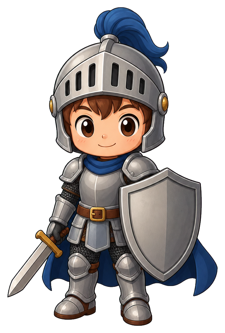 Preview for Chibi Knight Sticker For Cute Designs