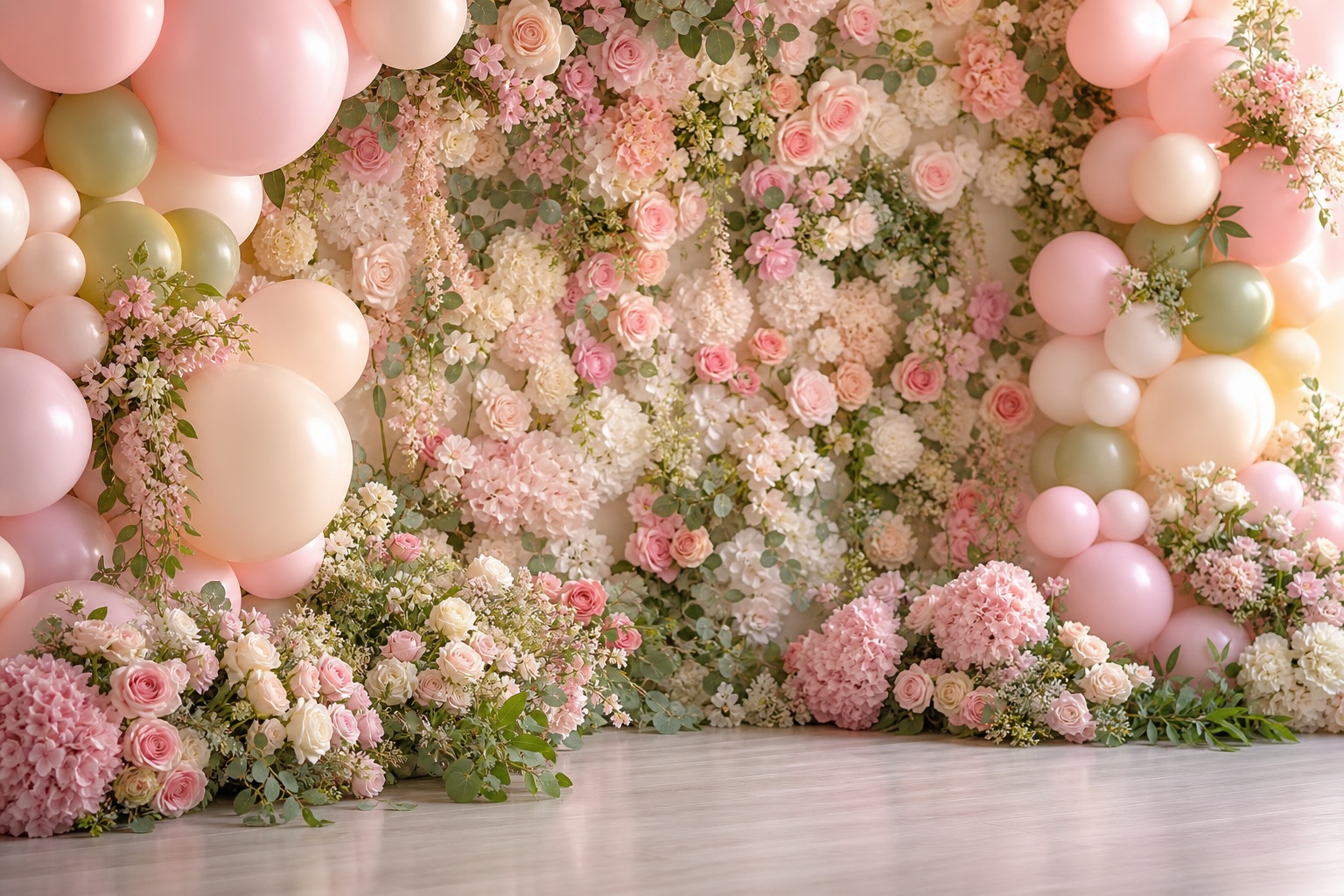 Preview for Baby Shower Florals Background