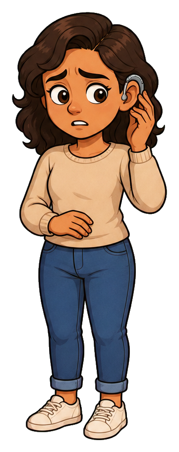 Preview for Uneasy Hearing Aid Wearer Sticker