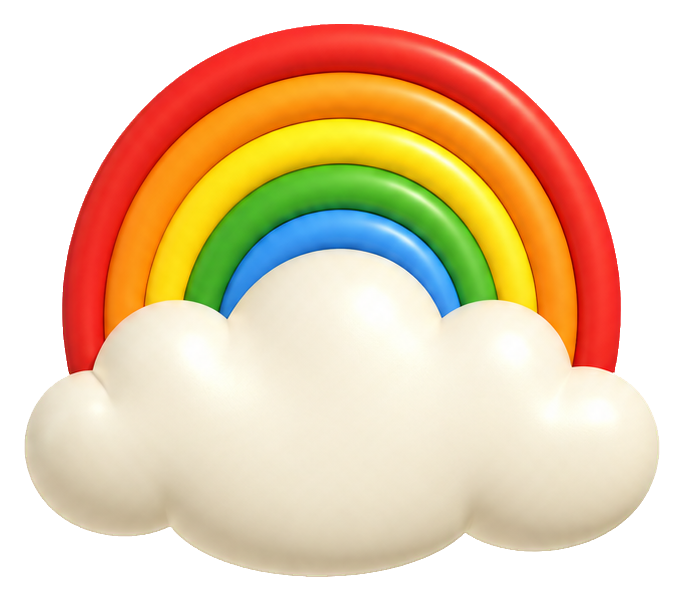 Preview for 3d Happy Weather Rainbow Cloud