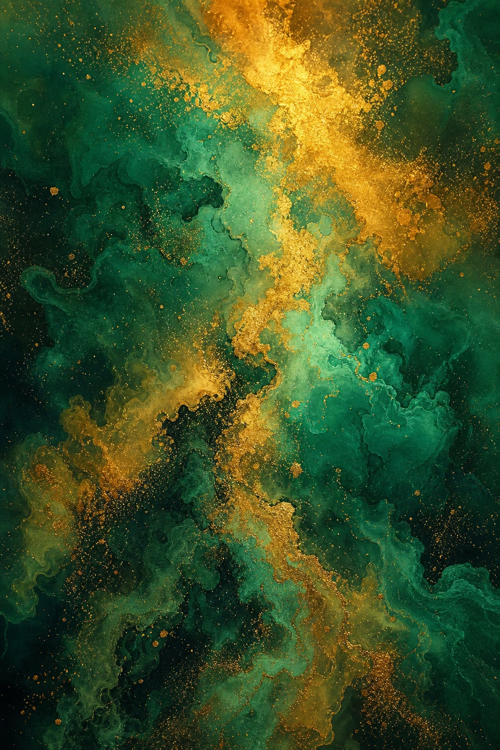 Preview for Emerald Gold Mineral Pigment Background