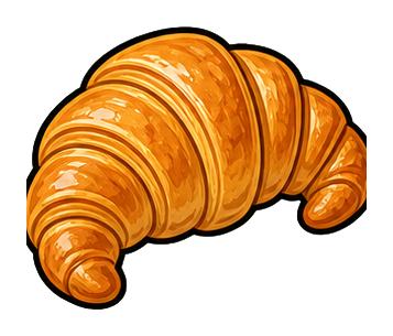Preview for Croissant Sticker Graphic